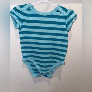 5/$15 Old Navy Striped Blue Kids Onesie
